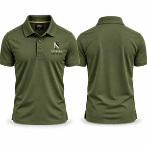 เสื้อเชิ้ต NAVISTA SPORTS สีพื้น รุ่นใหม่ สำหรับผู้ชายไซส์ใหญ่ แขนสั้น ระบายอากาศได้ดี ซับเหงื่อ ผลิตจากโพลีเอสเตอร์/คอตตอน - Product Image 6