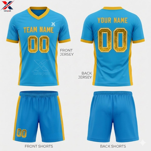 Custom Team Branding Soccer Jersey Made 100% Polyester Quick Dry Printed V-neck <b>Adjustable</b> <b>Strap</b> Unisex Adults Wholesale Top - Product Image 2