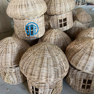 Casa de Juegos Infantil Moderna de Mimbre, Hecha a Mano con Ratán Natural, Muebles para Cuarto de Niños, Fabricante Vietnamita de Ratán Hecho a Mano - Product Image 6