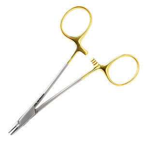 Portaagujas Derf Eye Recto, Instrumentos de Calidad Óptima y Precisión, Instrumentos Quirúrgicos Dentales con Serración Longitudinal - Product Image 1