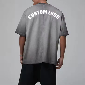 T-shirt en coton à col rond pour homme, coupe ample, avec logo imprimé personnalisé, tissu de haute qualité, service OEM, fabricant de t-shirts coupe ample - Product Image 5