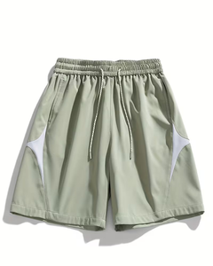 Men's Solid Board Shorts Polyester/Cotton Digital Printed Breathable Quick Dry Elastic Waist Casual Swim Trunks Mid Rise - Product Image 3
