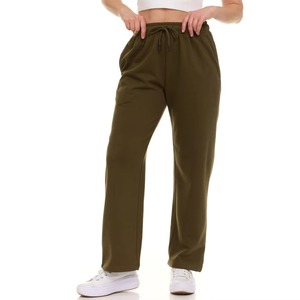 Leggings taille haute grande taille brossés double face avec contrôle du ventre pour femme, doux, élastiques, ajustés, pour la course et le yoga - Product Image 1