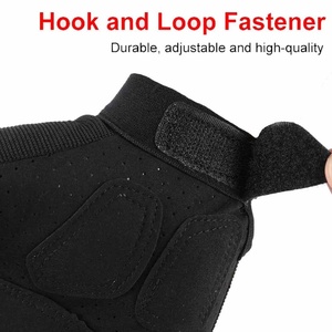 Guantes de Trabajo de Cuero Negros y Naranjas con Puño Elástico Antideslizante y Resistentes a la Abrasión, Guantes de Seguridad de Uso General - Product Image 5