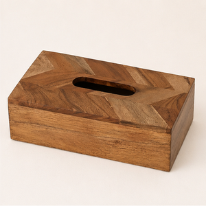 Premium Handcrafted Wood <b>Tissue</b> Box Cover Natural Solid Wood Facial <b>Tissue</b> Holder For Luxury Hotels Offices And Home Living Room - Product Image 3