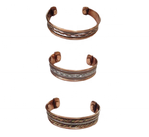 Best Design Mixed Metal Women's Peace Pattern Statement Jewelry New Brass Copper <b>Cuff</b> <b>Bracelet</b> Chunky Big India Festival <b>Fashion</b> - Product Image 4