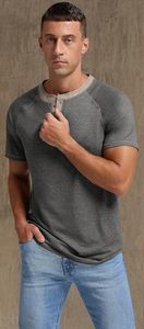 Camiseta de Hombre, Nuevo Estilo, Transpirable, Mezcla de Algodón y Poliéster, Corte Moderno, Ropa Deportiva Informal, Moda de Verano, Fabricante - Product Image 3