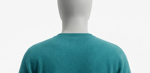 เสื้อสเวตเชิ้ตคอกลมสีเขียวอมฟ้าสำหรับผู้ชาย ทรงปกติ ผ้าถัก สีพื้น สวมใส่สบายๆ สำหรับฤดูใบไม้ร่วง - Product Image 4
