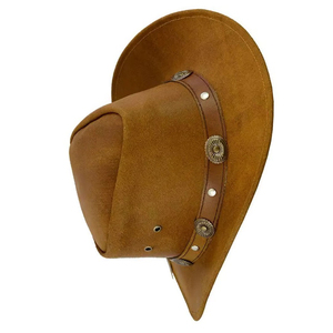 Top Trending High Quality Leather Design Cowhide Cowboy <b>Hats</b> for Men Fashionable Adult <b>Western</b> <b>Hats</b> - Product Image 6