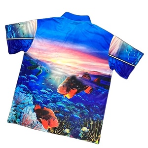 เสื้อโปโลตกปลาคุณภาพพรีเมียมสำหรับผู้ใหญ่ทุกเพศทุกวัย ไซส์พลัส ป้องกันแสงแดด UPF50 แขนยาว ผลิตตามสั่ง ผ้าโพลีเอสเตอร์ 100% แห้งเร็ว สำหรับตกปลา - Product Image 2