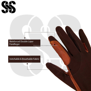 Nouveaux gants d'équitation d'hiver tendance personnalisés, doigts entiers, taille réglable, cuir de qualité supérieure, unisexe, équestre - Product Image 3