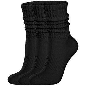 Chaussettes rétro pour femmes, couleur unie, mi-mollet, en tissu tissé doux, confortables, sans couture, élégantes et décontractées - Product Image 1