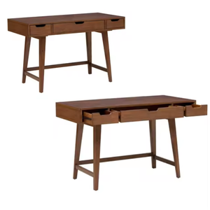 Mesa de escritorio color madera natural con cajones muebles de primera calidad a precios asequibles directo de fábrica - Product Image 3