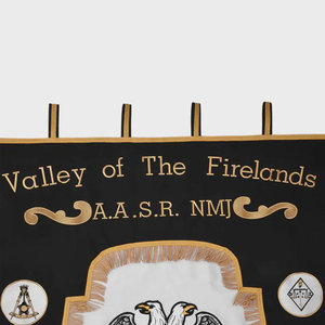 Scottish Rite Banner <b>Machine</b> Embroidery Fully Customizable - Product Image 2