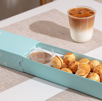 Boîte d'emballage en papier écologique personnalisée pour mini-burgers, frites, beignets, sauces, sushis, gâteaux, pâtisseries, biscuits, brownies