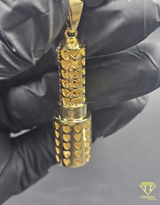 Pendentif de luxe en forme de rouge à lèvres rose pour femme, bijou élégant, cadeau, idéal pour les soirées - Product Image 5