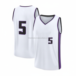 Maillot de basket-ball personnalisé Vithas Industry à imprimé écossais, en maille/spandex de haute qualité, ensemble de vêtements de sport, tailles XS-XL - Product Image 1