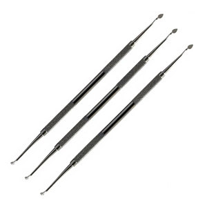 Juego de 3 Excavadores Dentales Manuales Tipo Disco, de Acero Inoxidable Alemán, para Restauración Dental y Preparación de Cavidades - Product Image 6