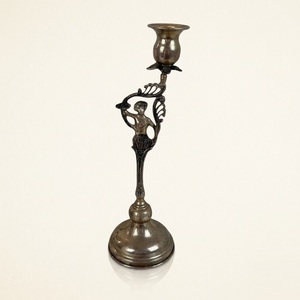 Wholesale Decorative Tall Metal Candle Stand Handcrafted <b>Silver</b> Finish Taper Holder for Christmas Parties and Hotel Banquet - Product Image 5