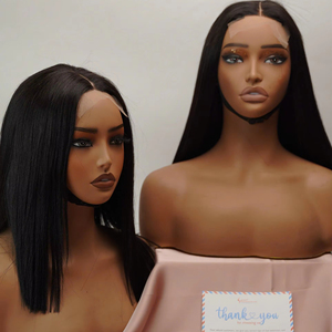 Perruque la plus vendue en cheveux humains, avec closure en dentelle au milieu, lisse comme des baguettes, cheveux naturels pour femmes, style doux, couleur naturelle, fournisseur de cheveux bruts - Product Image 3