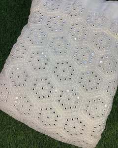 Custom Design Sequin Embroidery Fabric Luxury Beaded Lace Fabric African Fashion Dress <b>Material</b> - Product Image 5
