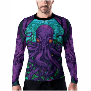 Camiseta de Compresión de Alta Calidad para Hombre, Diseñada para Entrenamiento de Alto Rendimiento, Sublimada Personalizada, Manga Larga, Servicio OEM - Product Image 1