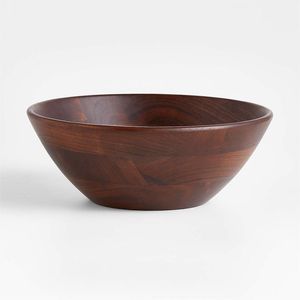 Bol de service en bois au design classique à bords naturels, style américain, fait main, léger, durable, résistant à la chaleur, écologique, pour les fêtes, 10 - Product Image 2