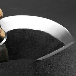 Cuchillo de Chef Burraq Hecho a Mano con Acero al Carbono, Diseño de Gota de Lluvia, Multifuncional, con Funda de Cuero, para Uso en Cocina, DIY, OEM - Product Image 5