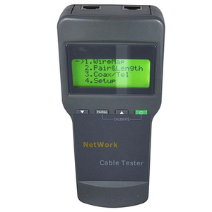 Testeur de câbles réseau multifonction professionnel avec 8 identificateurs à distance, écran LCD et outil de mesure de longueur pour RJ45 UTP/STP - Product Image 1