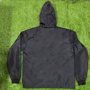 Chaqueta Cortavientos Unisex Negra con Capucha y Cierre, Parka Ligera Deportiva, Anorak Informal para Primavera, Color Sólido - Product Image 3