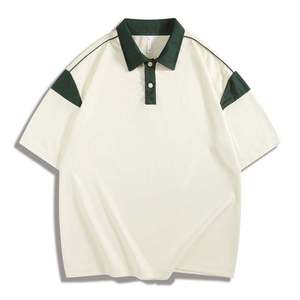 Unisex Short-Sleeved Casual for Polo <b>Collar</b> <b>T</b>-<b>Shirt</b> Custom Logo Top Ranking Solid Design Knitted Fashionable Blank <b>T</b>-<b>Shirts</b> - Product Image 2