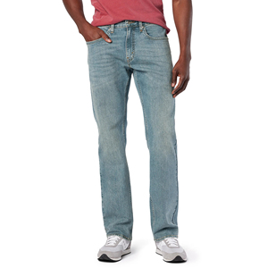 Vaqueros de mezclilla vintage para hombre, estilo urbano, rasgados, con logotipo personalizado bordado, de pierna ancha, holgados, rectos y ajustados. - Product Image 6