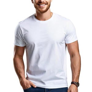 เสื้อยืดคอกลมแขนสั้นทรงปกติผ้าหนา 240GSM ผ้าฝ้าย 100% สำหรับผู้ชาย พิมพ์โลโก้ตามสั่งจาก Clush Industries - Product Image 1