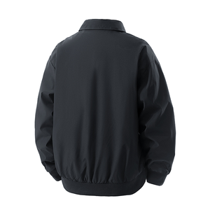 Elegante Chaqueta de Cuero Genuino para Hombre, Diseño a Prueba de Viento con Logotipo Frontal, Color Personalizado, Servicio OEM - Product Image 2