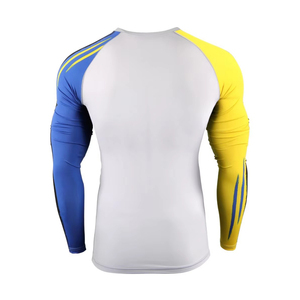 Camiseta de Compresión Rashguard OEM ODM para Hombre, Sublimada, de Spandex, para BJJ, Gimnasio, Surf, Buceo, MMA - Product Image 4