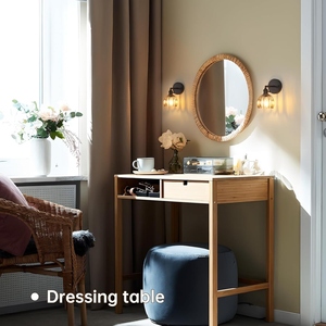 Modern LED <b>Wall</b> Lamp Indoor <b>Sconce</b> OEM Customization <b>Lighting</b> Minimalist Industrial Amber Glass Ribbed Shade - Product Image 3