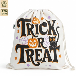220 GSM Cotton <b>Canvas</b> <b>Drawstring</b> Storage <b>Bag</b> Gift Storage 34x35 cm Flat Custom Logo Wholesale OEM Private Label Model SNC66 - Product Image 1