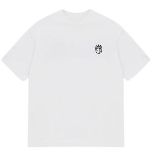 Camiseta Oversize de Algodón para Hombre con Logo Minimalista en el Pecho, Estilo Urbano, Manga Corta, Top Casual de Moda - Product Image 1