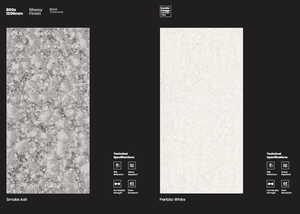 Azulejos de Porcelana de Lujo con Acabado Mate y Textura Sólida, 600x1200mm, Diseño Moderno, Resistentes al Desgaste, con Brillo, 8mm, para Interiores - Product Image 1