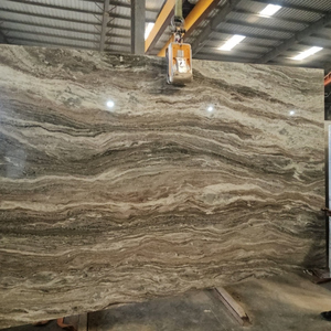 Dalle de granit brun fantaisie de qualité supérieure pour la décoration murale de cuisines et salles de bain de villas et hôpitaux, export en vrac d'Inde - Product Image 4