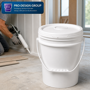 Cubo de Plástico de 20L con Tapa y Boquilla; Cubeta Industrial Hermética para Vertido Preciso - Product Image 6