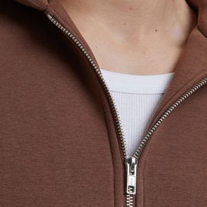 Custom Oversized Boxy Cropped Zip Hoodie Men Streetwear Zipper Hoodies with Logo OEM ODM Wholesale Manufacturer - Product Image 5