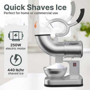 เครื่องไสน้ำแข็งไฟฟ้า, เครื่องบดน้ำแข็งใบมีดคู่สแตนเลส - Product Image 3