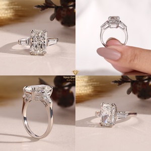 Anillo Elegante de 3.00 Quilates, Oro Sólido de 14K, Corte Radiante Moderno, Diamante Cultivado en Laboratorio CVD, Color E, Claridad VVS2, Certificado IGI - Product Image 5