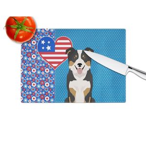 Tricolore Border Collie USA Américain Grande Taille Décoratif En Verre Trempé Planche À Découper Cuisine Planche De Service pour Plats Assiettes - Product Image 4
