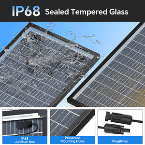 Đôi Kính bifacial năng lượng mặt trời mái nhà tấm năng lượng mặt trời Power Panel lớn nhất Power <span class=keywords><strong>PV</strong></span> <span class=keywords><strong>Module</strong></span> 120 Wát năng lượng mặt trời bảng điều khiển hoàn chỉnh Kit cho nhà - Product Image 3