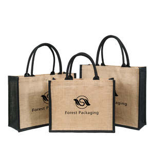 Bolsa de Compras Ecológica de Yute Laminado con Costuras Resistentes, Asas Reforzadas, Diseño Plegable y Portátil - Product Image 3