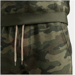 Ensemble de survêtement camouflage pour homme, à capuche, manches longues, pantalon à cordon de serrage, décontracté, pour l'automne, respirant, coupe régulière, 100% coton - Product Image 5