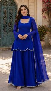 Robes Anarkali Punjabi de qualité supérieure, vêtements indiens et pakistanais, taille et couleur personnalisées, tenue de luxe pour mariage et fête - Product Image 4