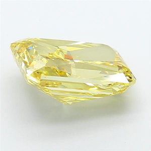 เพชรเม็ดเดี่ยวทรงคุชชั่น เรืองแสง สวยงาม ได้รับการรับรอง CVD สำหรับงานออกแบบเครื่องประดับหรูหรา สีเหลืองเข้ม เพชรเลี้ยงในห้องปฏิบัติการ - Product Image 4